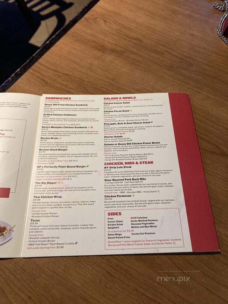 Boston Pizza - Richmond, BC menu_pic