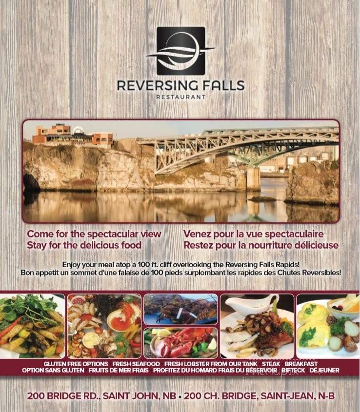 Falls Restaurant - Saint John, NB menu_pic