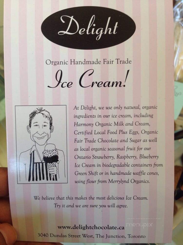 Delight - Toronto, ON menu_pic