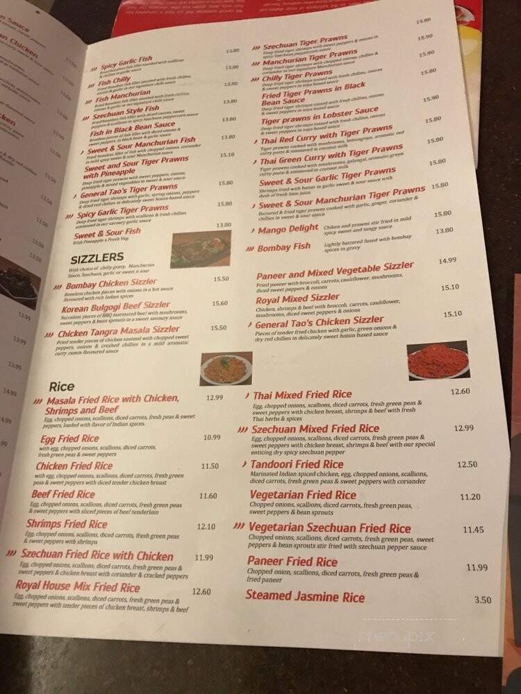 Royal Jasmine - Mississauga, ON menu_pic