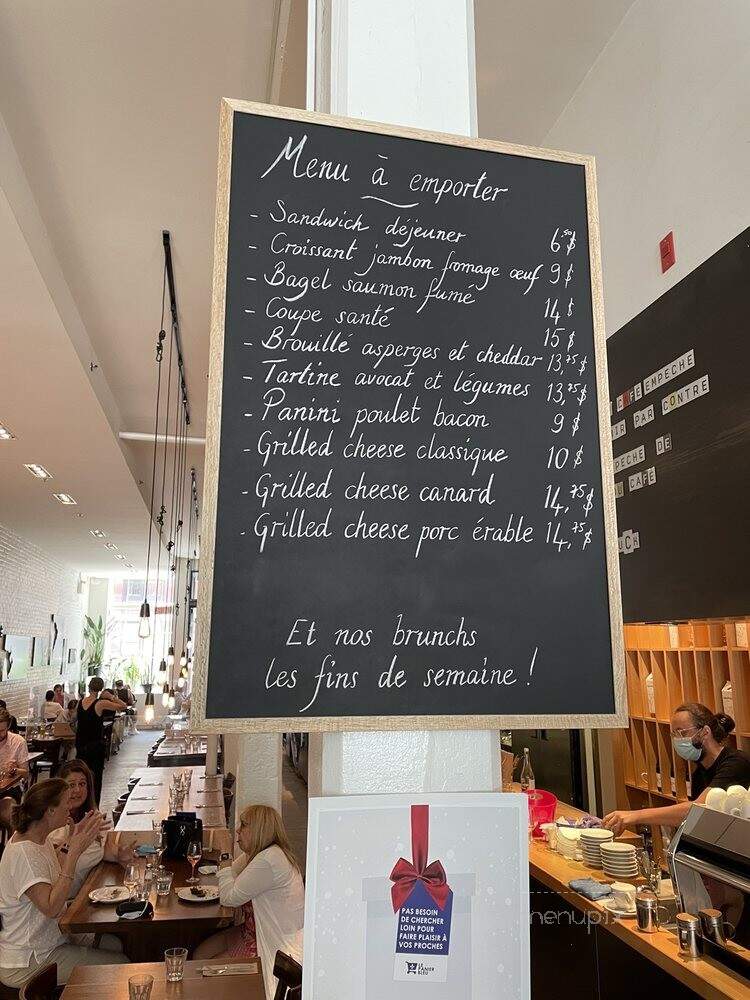Le Cartet - Montreal, QC menu_pic
