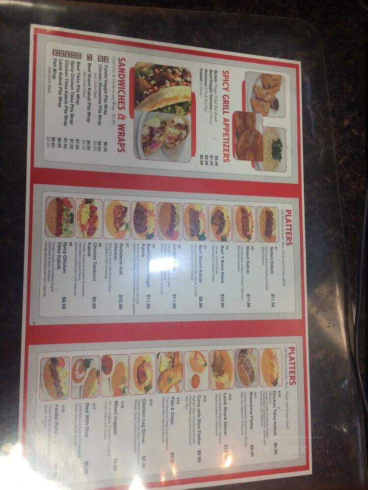 Spicy Grill - Toronto, ON menu_pic
