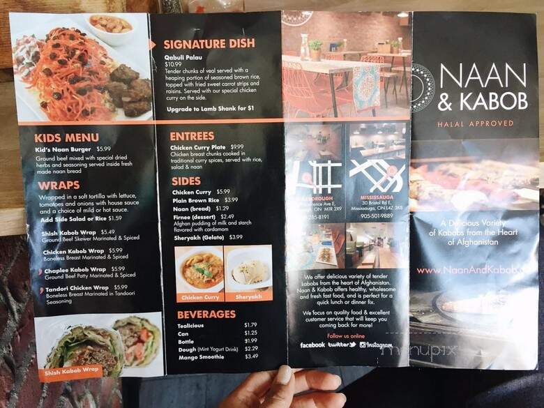 Naan and Kabob - Toronto, ON menu_pic