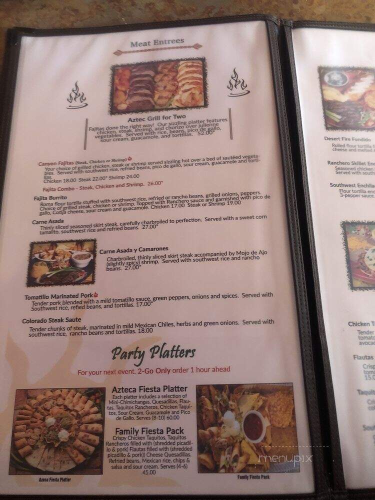 Azteca Grill - Coeur D'Alene, ID menu_pic