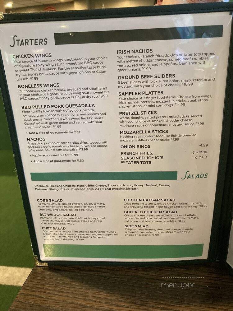 Paddy's - Coeur D'Alene, ID menu_pic