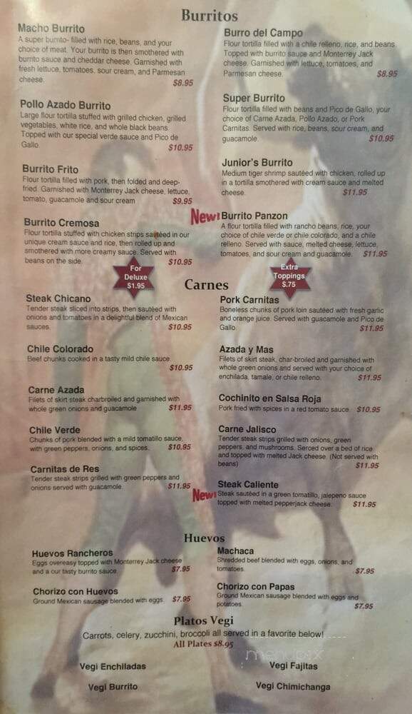 Toro Viejo - Coeur D'Alene, ID menu_pic