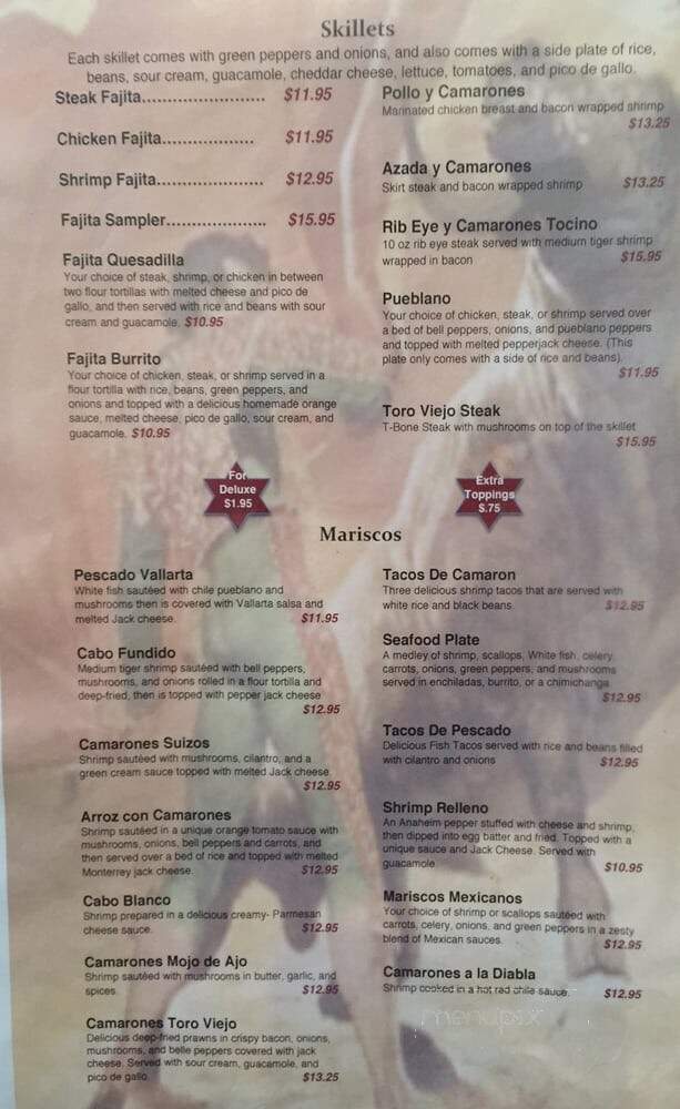 Toro Viejo - Coeur D'Alene, ID menu_pic