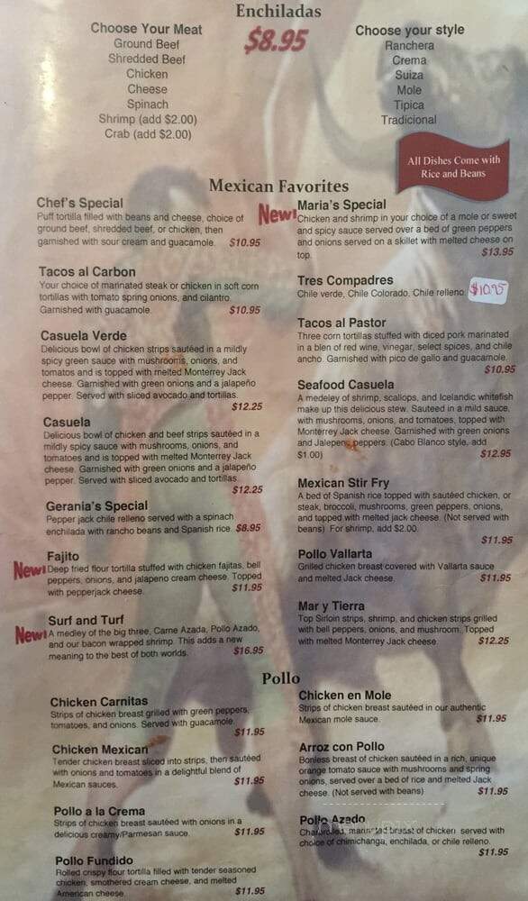 Toro Viejo - Coeur D'Alene, ID menu_pic