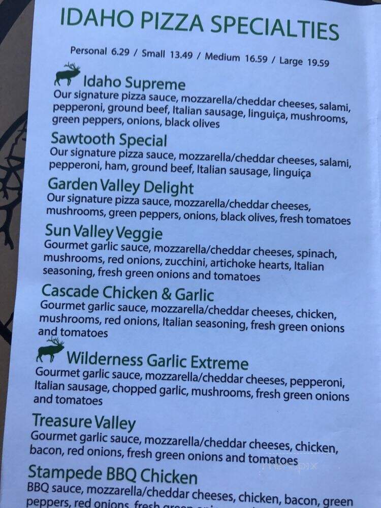 Idaho Pizza Co - Kuna, ID menu_pic