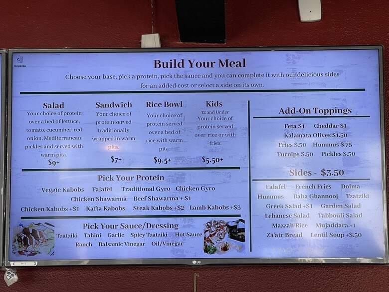 Mazzeh - Boise, ID menu_pic