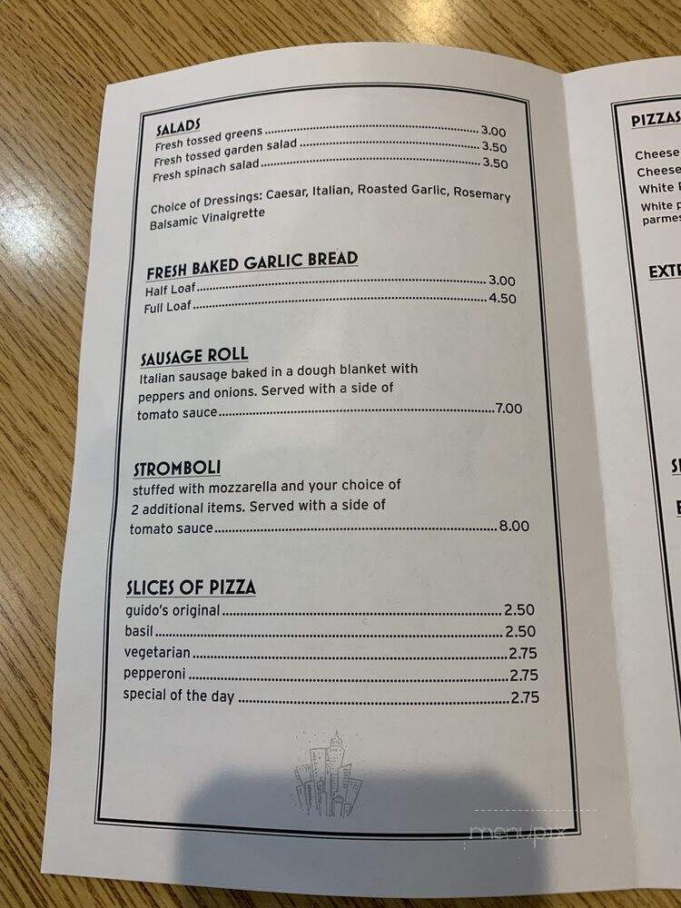 Guido's Original New York - Boise, ID menu_pic