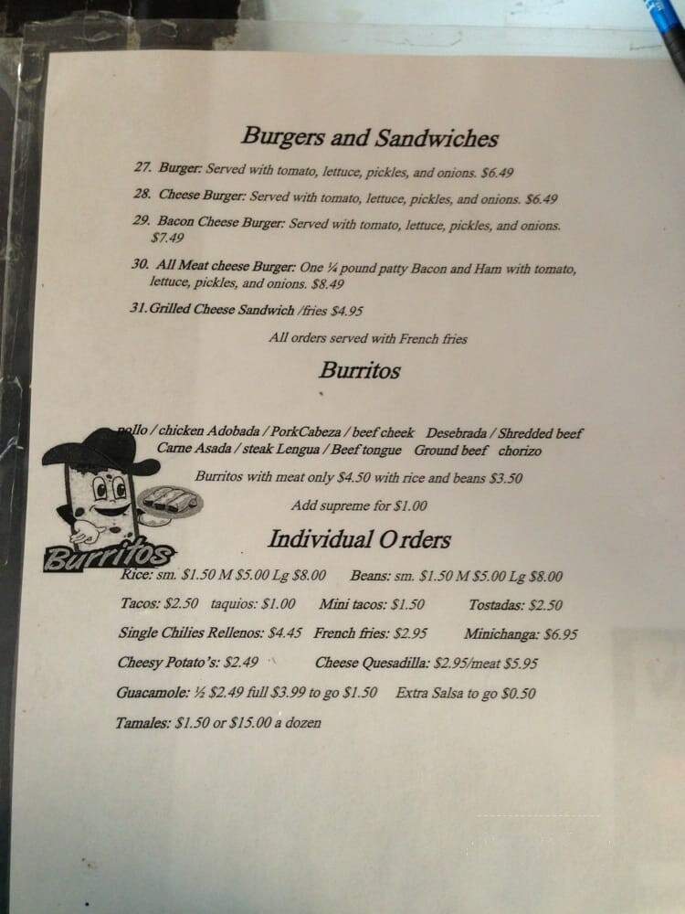 Los Pinos Restaurant - Mountain Home, ID menu_pic