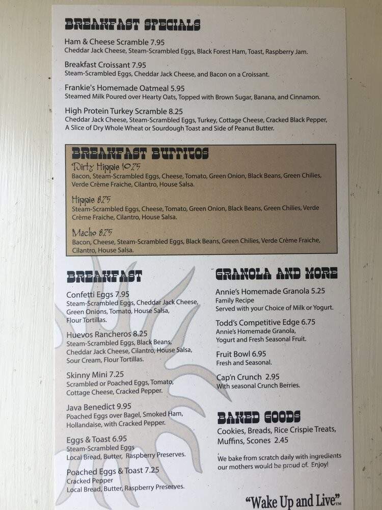 Jave On Fourth - Ketchum, ID menu_pic