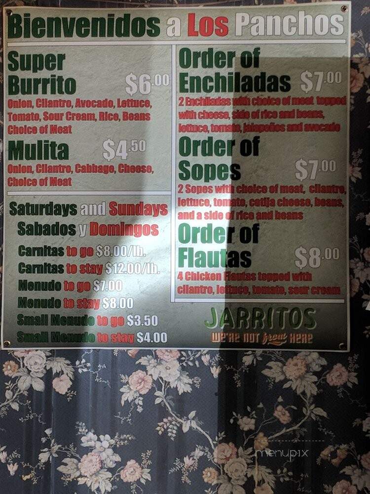 Los Panchos Bakery - Idaho Falls, ID menu_pic