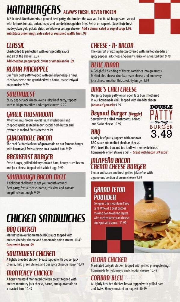 5 & Diner - Idaho Falls, ID menu_pic