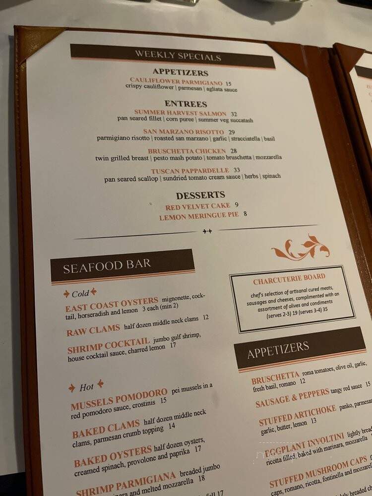 Gianni's Cafe - Kildeer, IL menu_pic