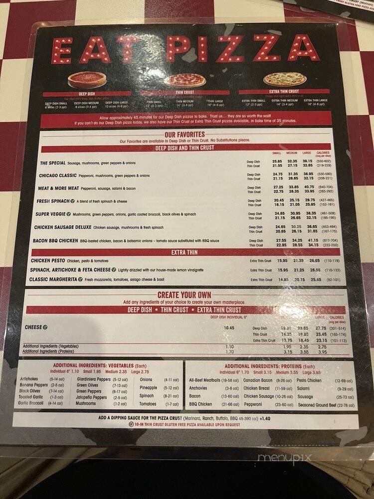 Giordano's - Chicago, IL menu_pic