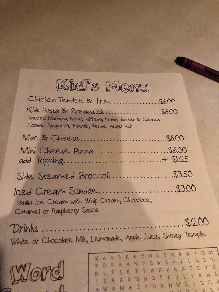Giuliano's Pizza - Hinsdale, IL menu_pic