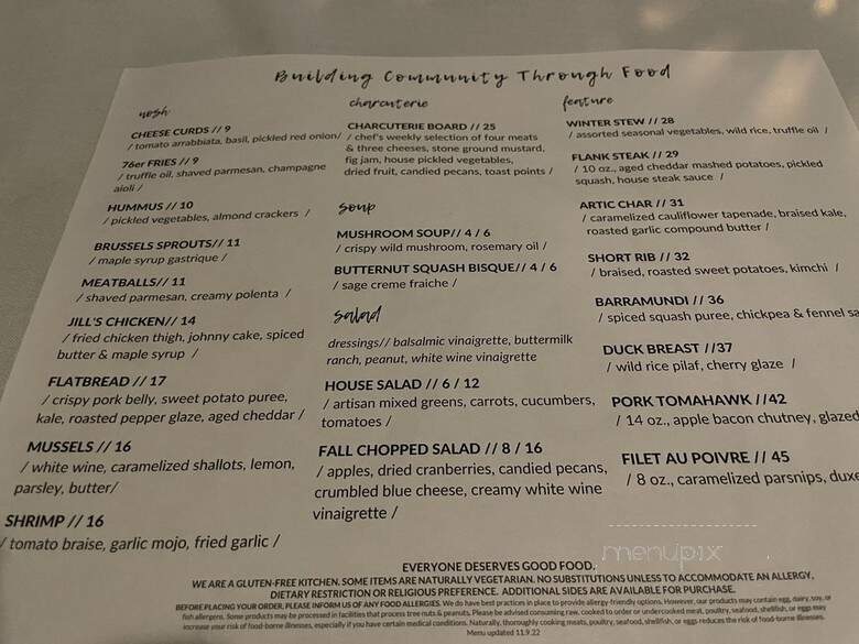 1776 Restaurant - Crystal Lake, IL menu_pic