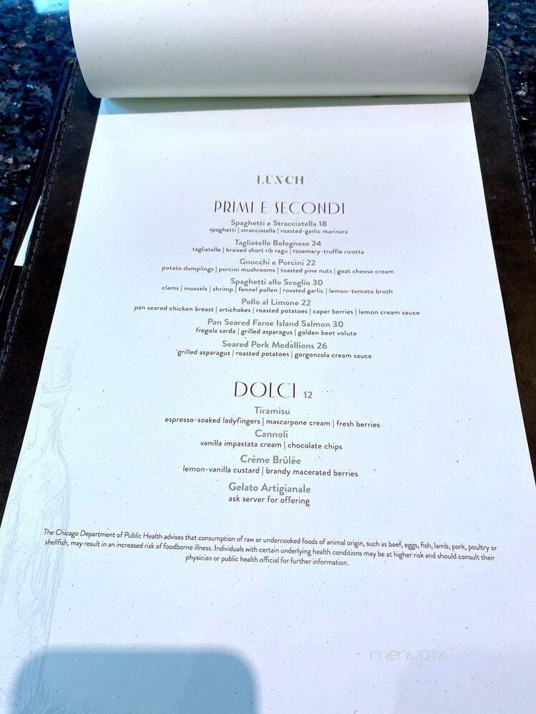 312 Chicago - Chicago, IL menu_pic