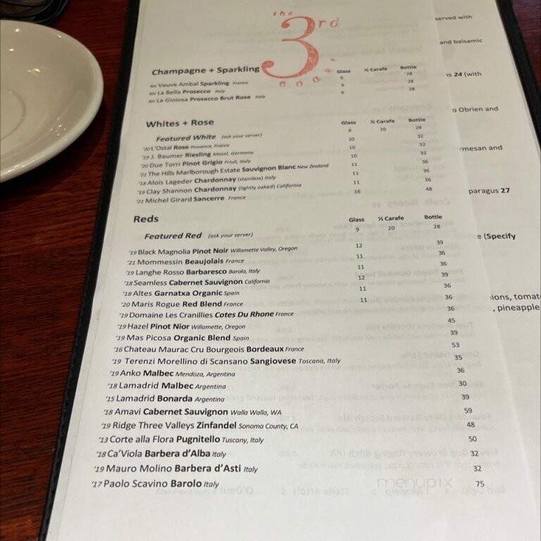 3rd Coast - Chicago, IL menu_pic