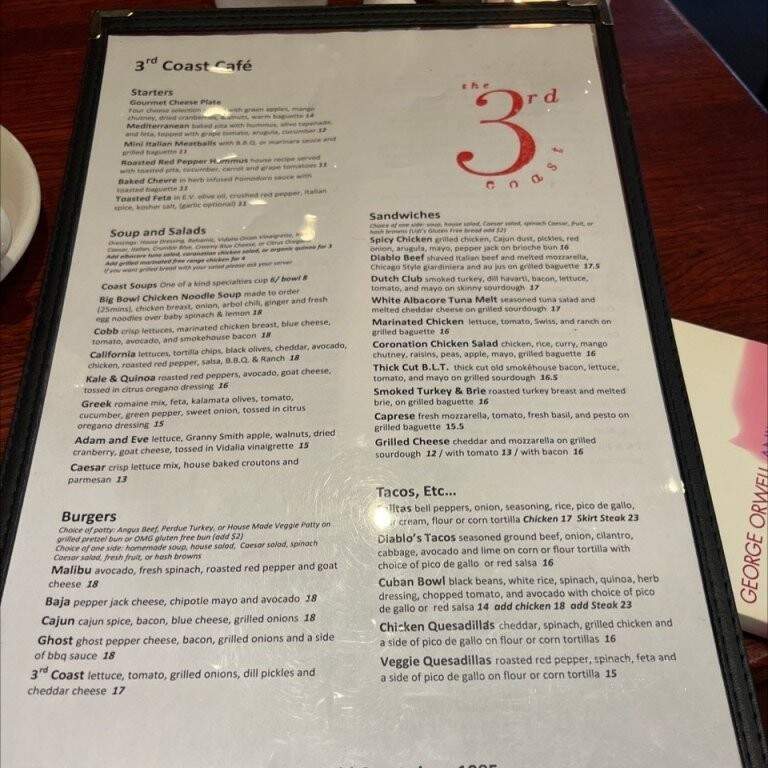 3rd Coast - Chicago, IL menu_pic