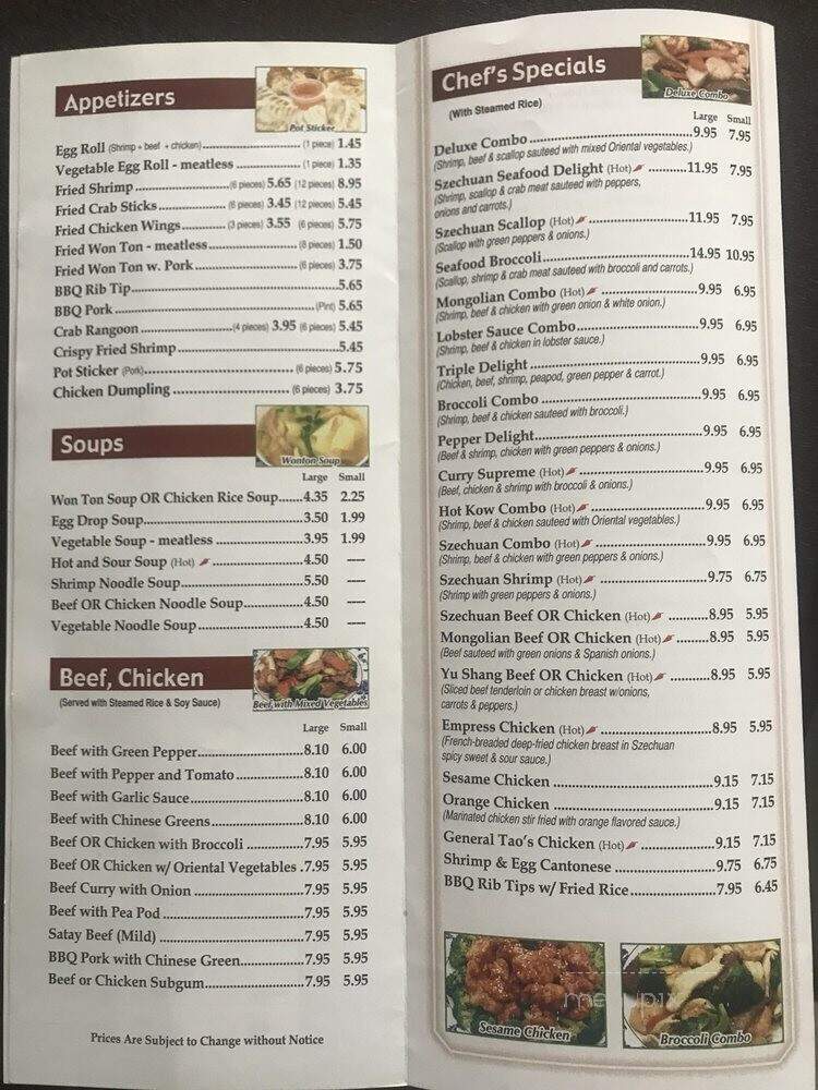 Grand Chinese Kitchen - Chicago, IL menu_pic