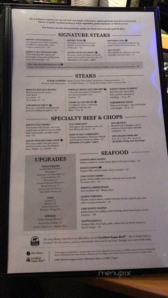Heart Of America Restaurants - Moline, IL menu_pic