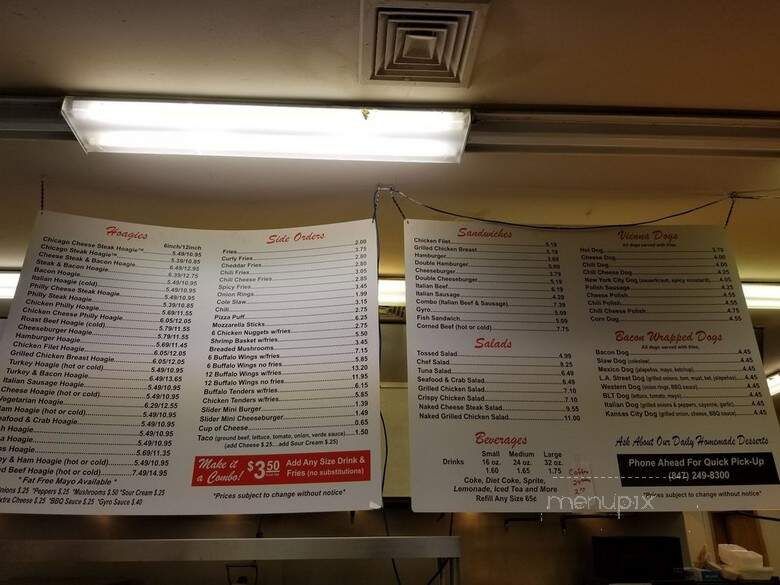 Hoagie Hut - Waukegan, IL menu_pic