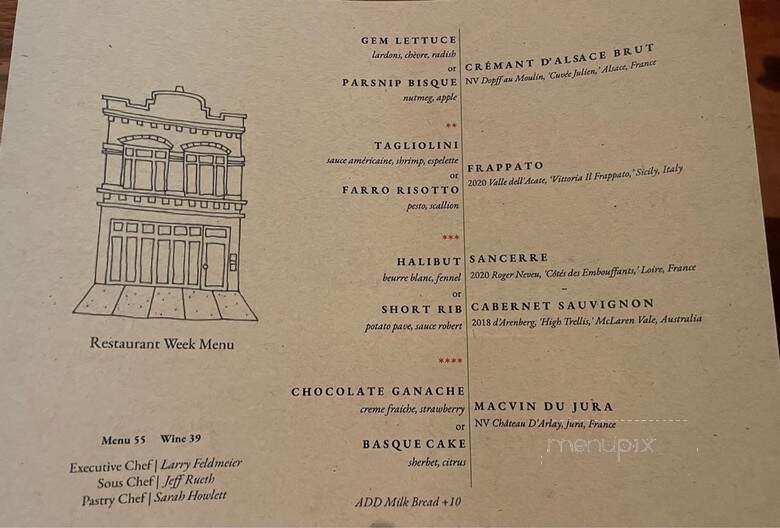 The Bristol - Chicago, IL menu_pic