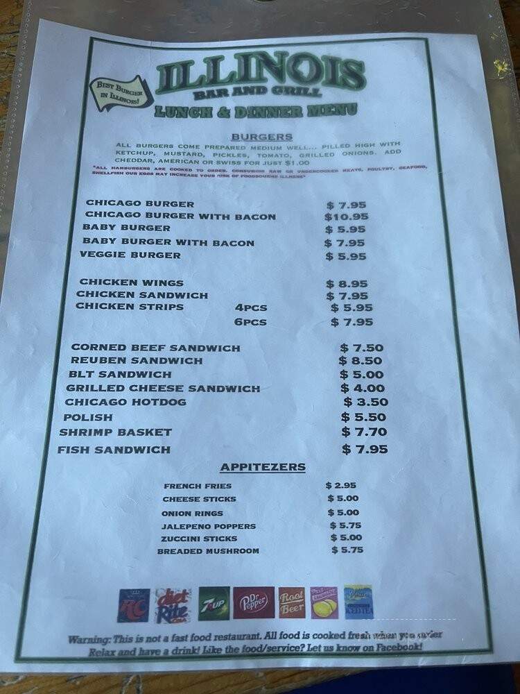 Ill Bar & Grill - Chicago, IL menu_pic