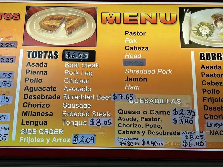 Jalisco Taco's II - Aurora, IL menu_pic