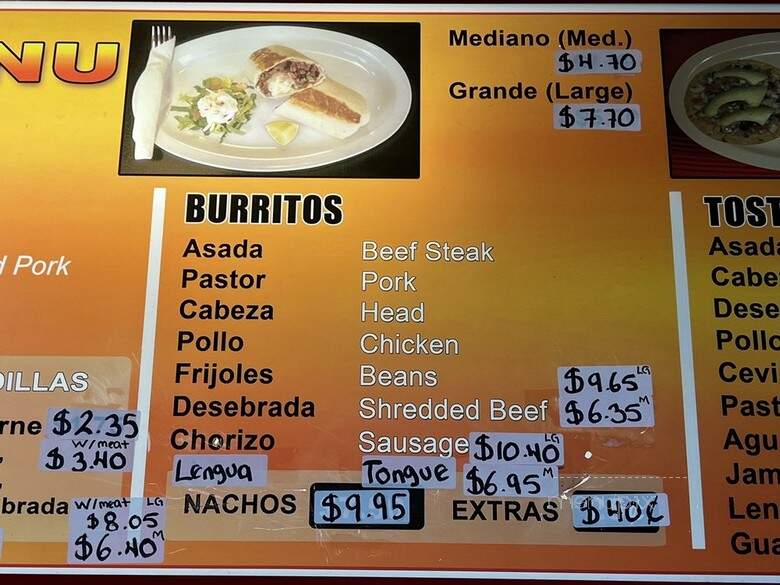 Jalisco Taco's II - Aurora, IL menu_pic