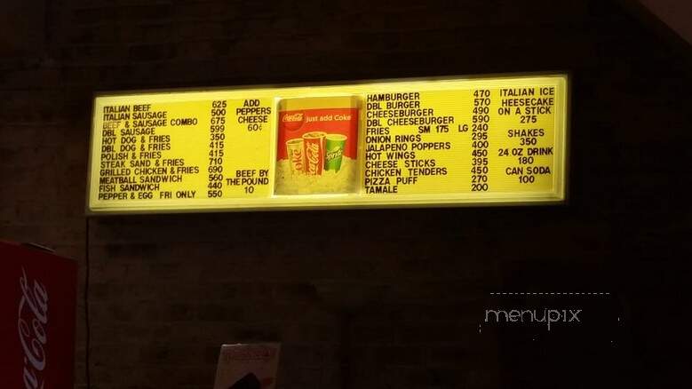 Jay's Beef Of Chicago - Chicago, IL menu_pic