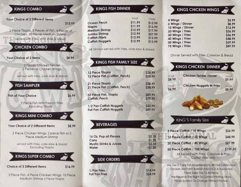 King Fish & Wings - Joliet, IL menu_pic