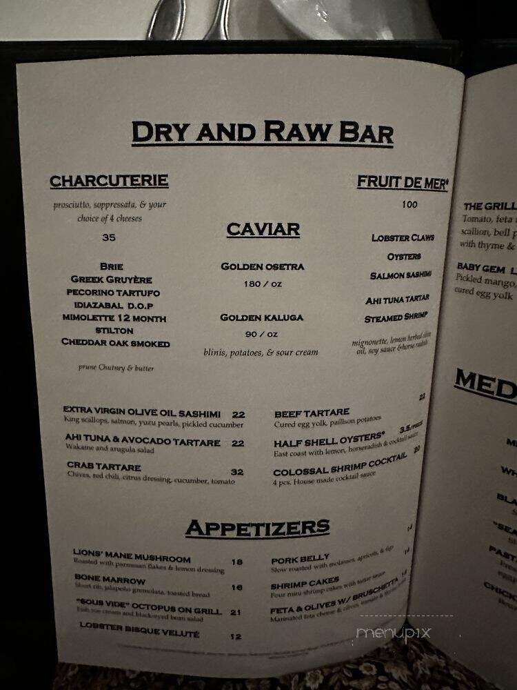 Kinzie Street Chop House - Chicago, IL menu_pic