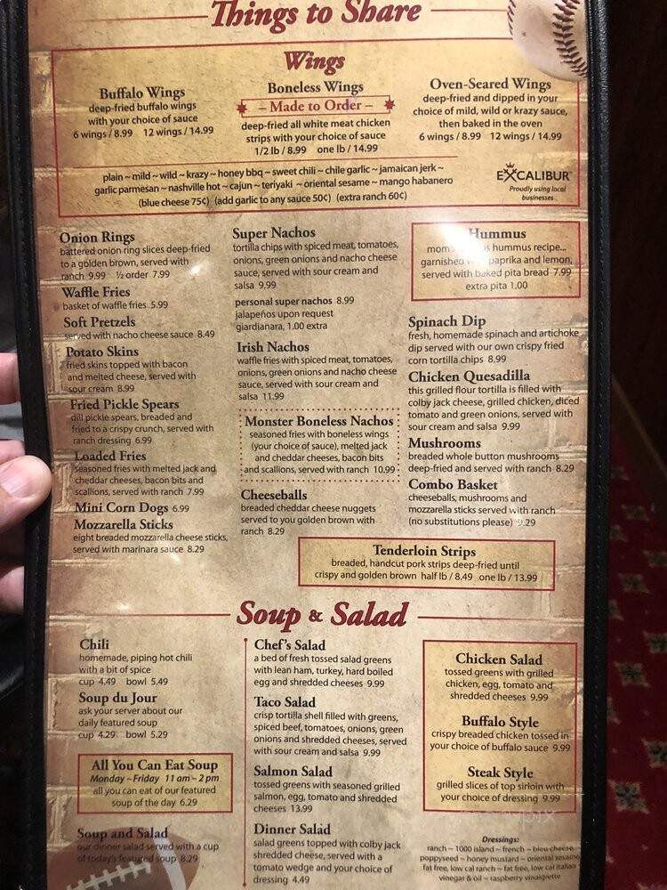 Kouri's Pub - Metamora, IL menu_pic