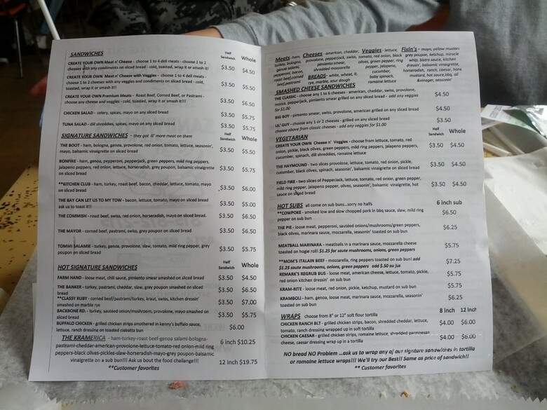 Kramer Chuckwagon - Princeton, IL menu_pic