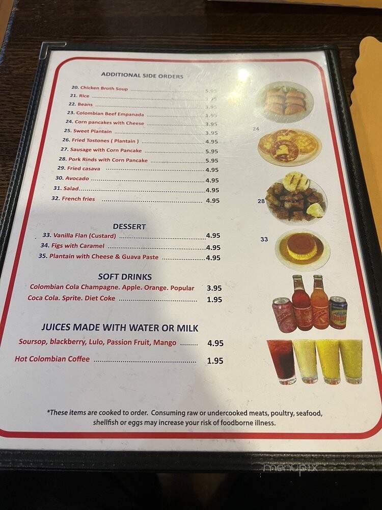 La Brasa Roja - Chicago, IL menu_pic