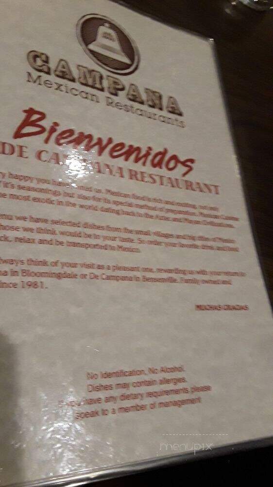 La Campana Mexican Restaurant - Bloomingdale, IL