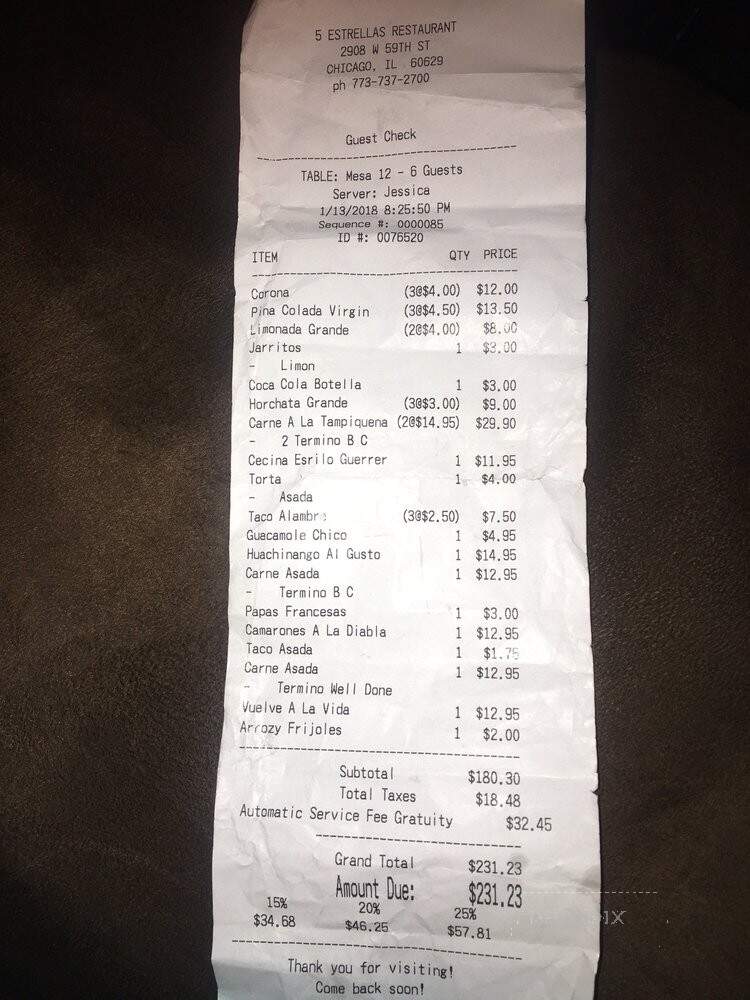 La Condesa 5 - Chicago, IL menu_pic