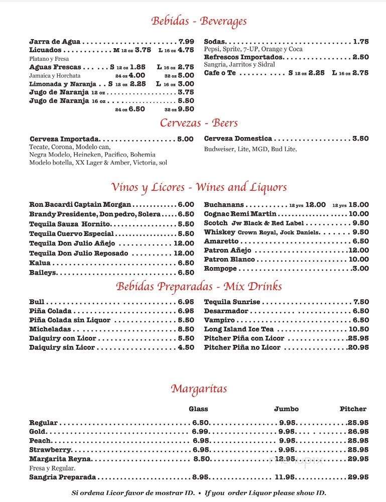 La Condesa Two - Chicago, IL menu_pic