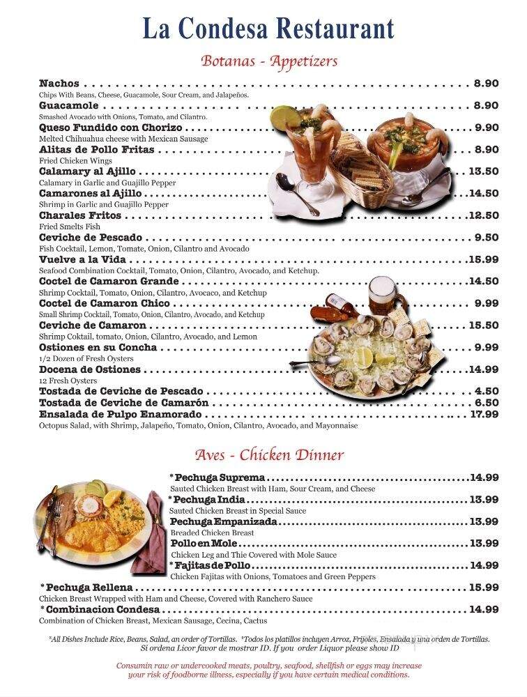 La Condesa Two - Chicago, IL menu_pic