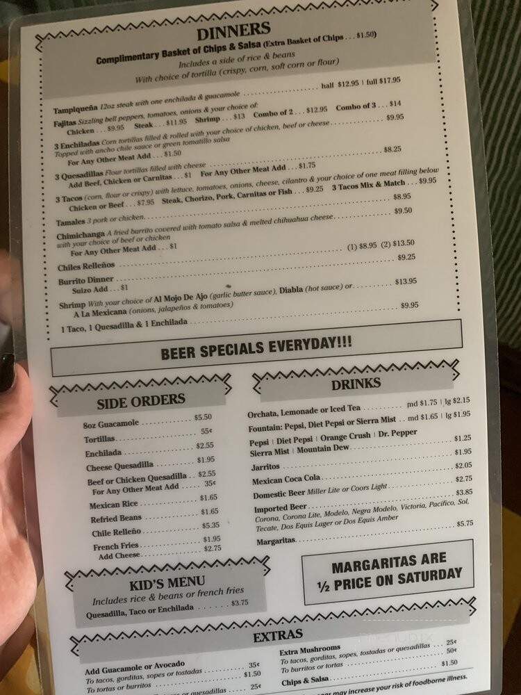 La Mesa Restaurant - Barrington, IL menu_pic