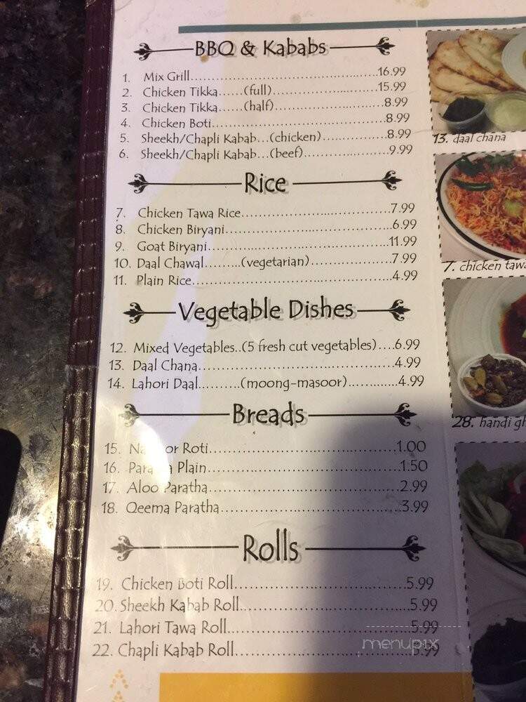 Lahore Food & Grill - Chicago, IL menu_pic