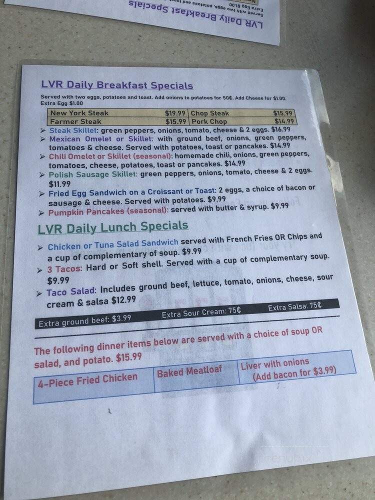 Lake Villa Restaurant - Lake Villa, IL menu_pic