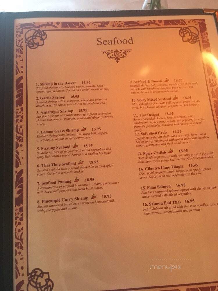Lanna Thai - Warrenville, IL menu_pic