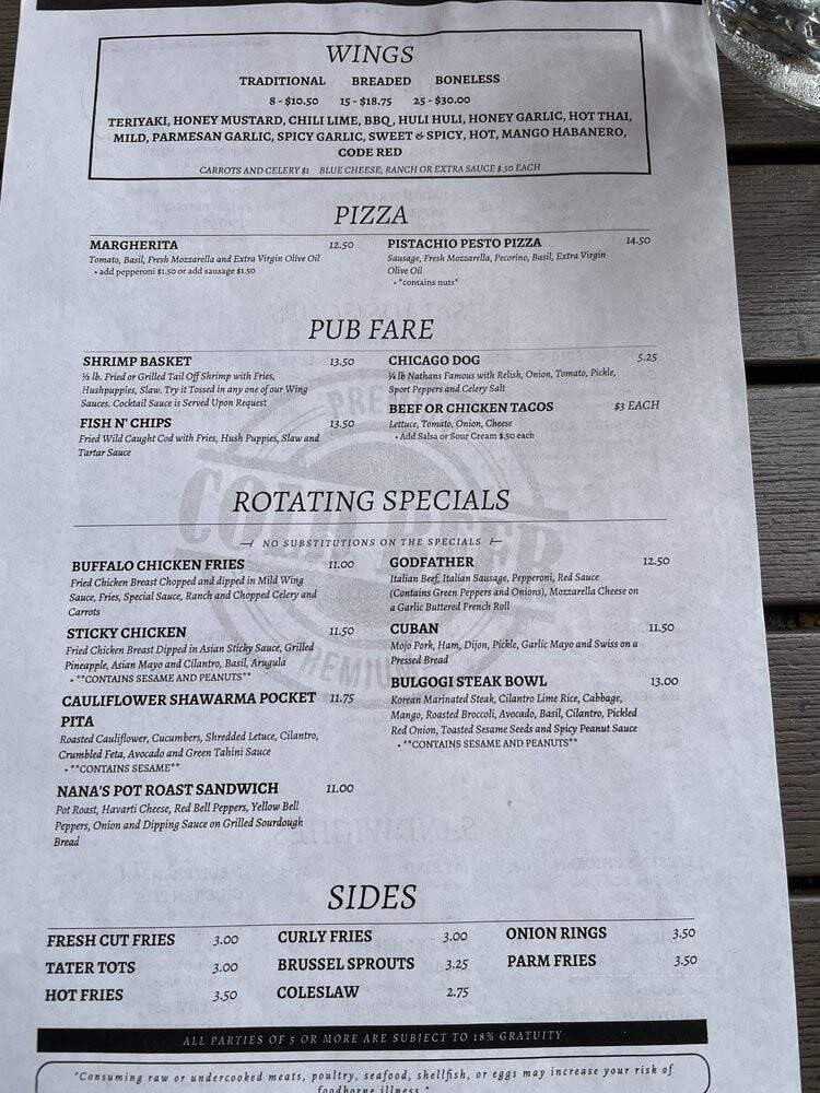 Lassen's Sports Bar & Grill - Homewood, IL menu_pic