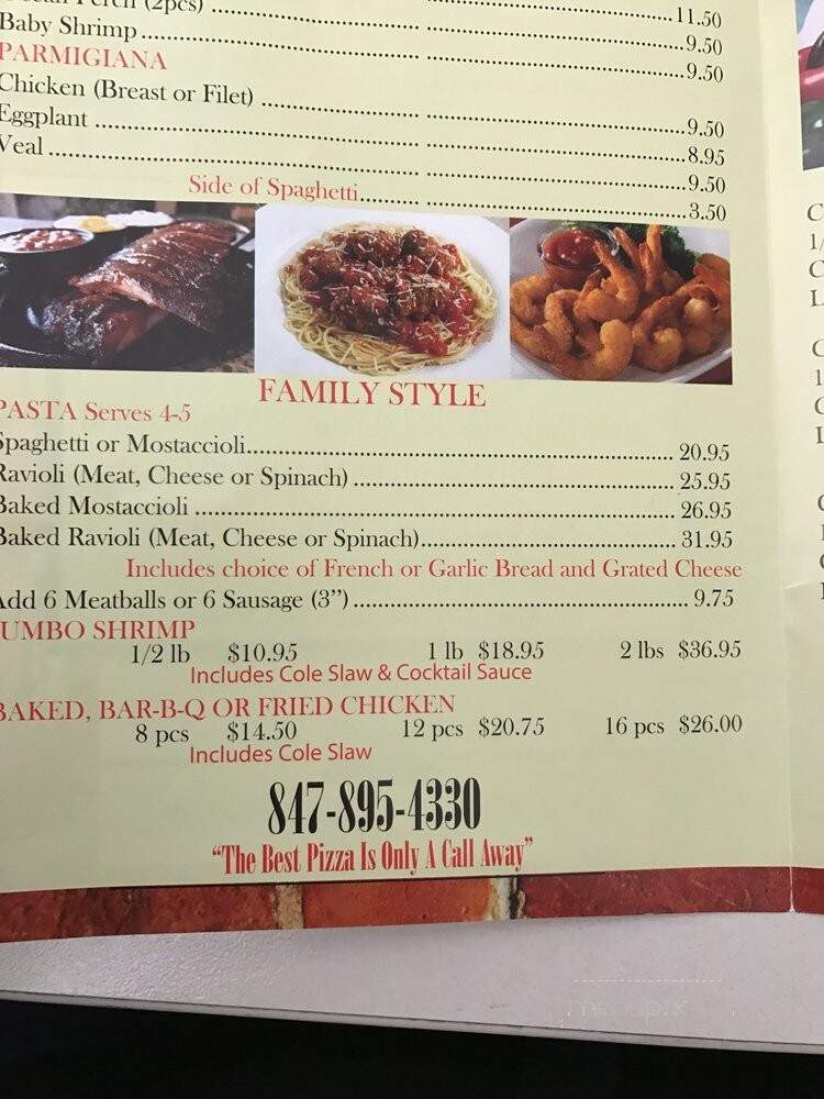 Little Sicily Pizzeria - Schaumburg, IL menu_pic