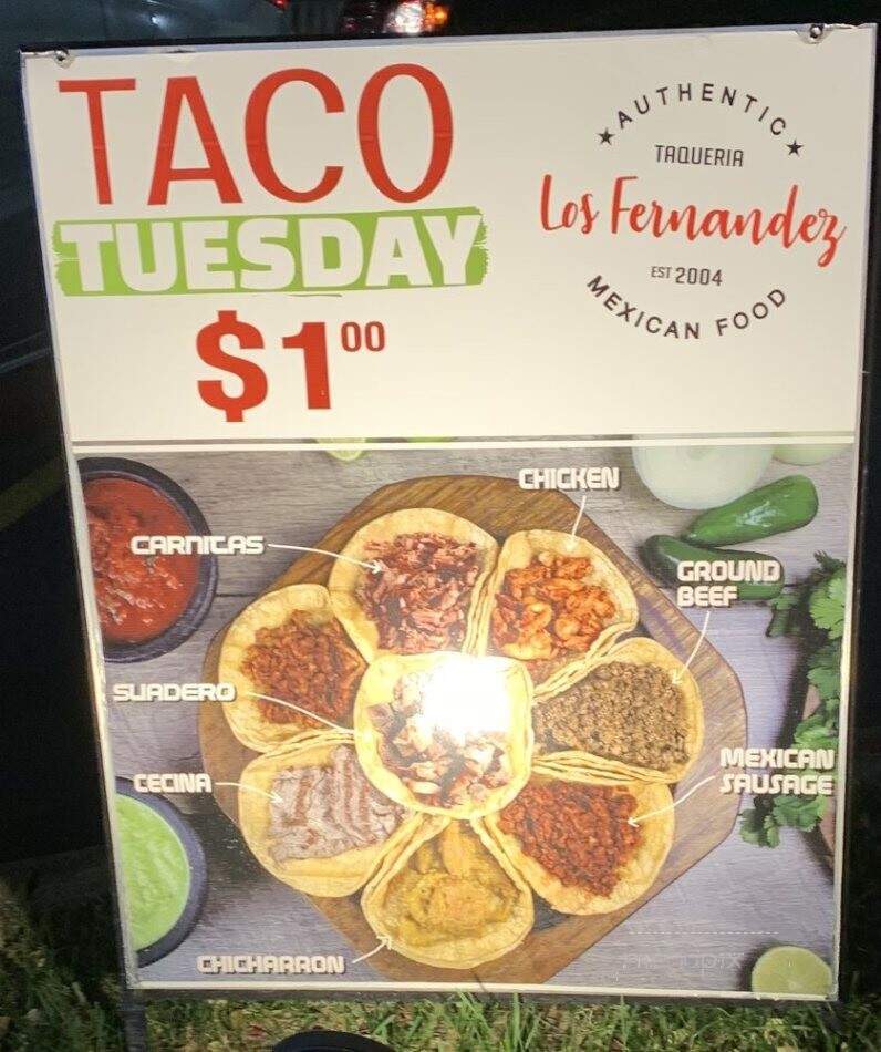 Los Fernandez - Streamwood, IL menu_pic